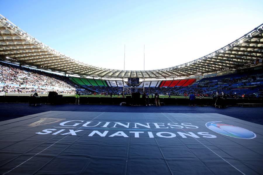 Stadio olimpico à Rome lors d'un match de rugby du tournoi des 6 Nations
